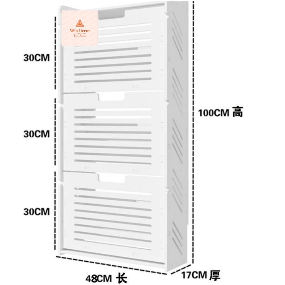 Tủ giày thông minh tháo lắp ghép dễ dàng, chất liệu gỗ nhựa cao cấp chống ẩm mốc,mỗi mọt, cong vênh