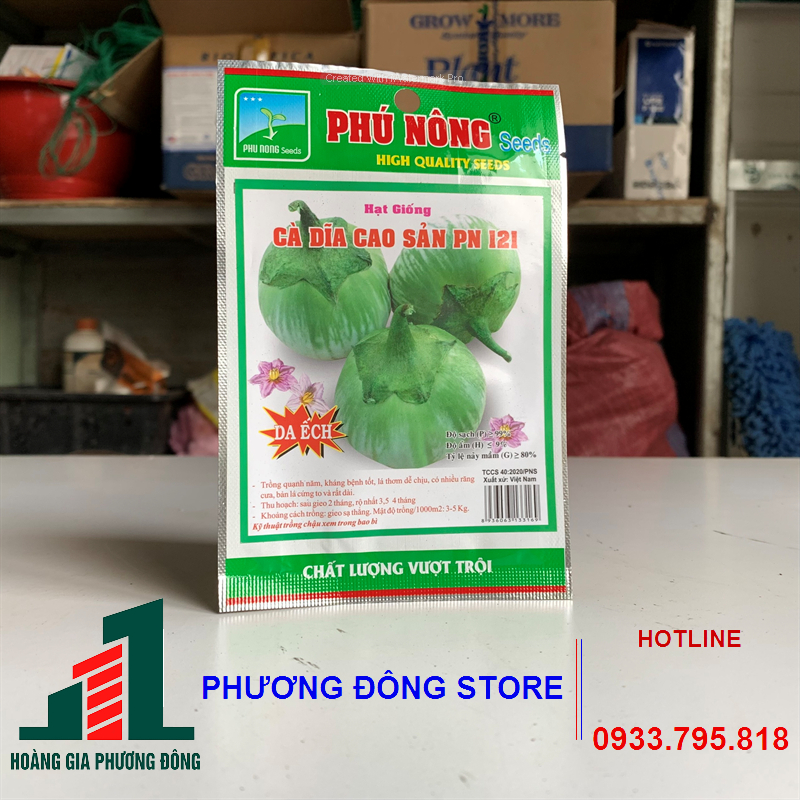 Combo 5-10 gói hạt giống cà dĩa da ếch năng suất cao