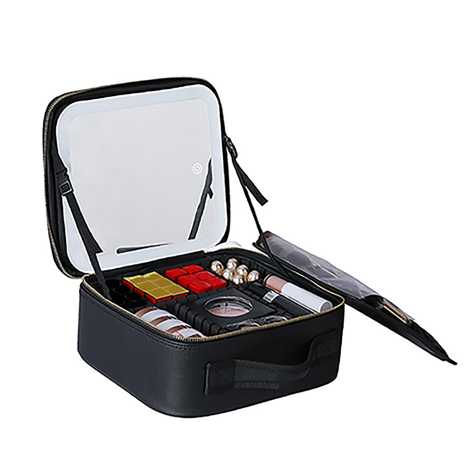 Makeup Case with  Adjustable Dividers for Women Girls