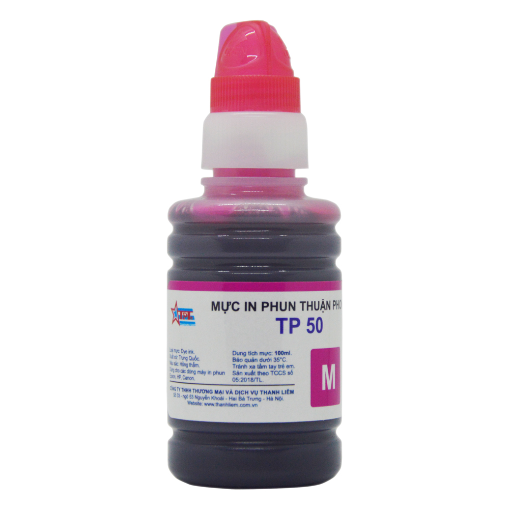 (BỘ 4/6 MÀU) Mực in phun Thuận Phong TP50 (100ml) dùng cho máy in phun Epson, HP, Canon - Hàng Chính Hãng