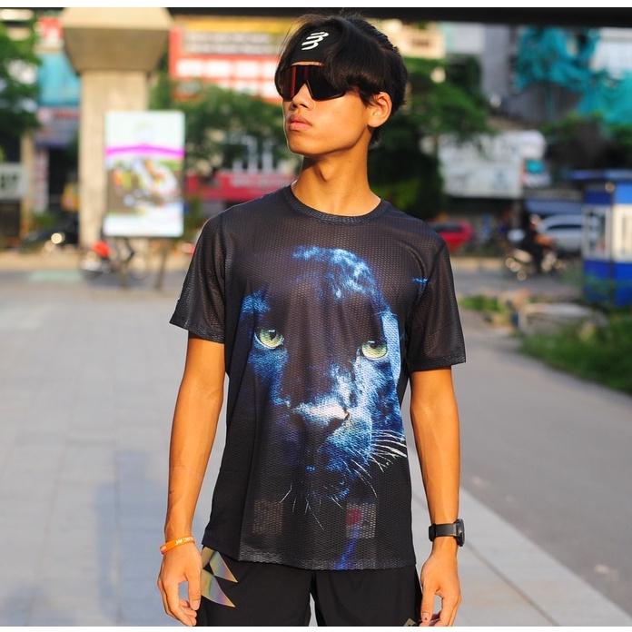 Áo Chạy Bộ Nam OTSO Camiseta Manga Corta Hombre Panther