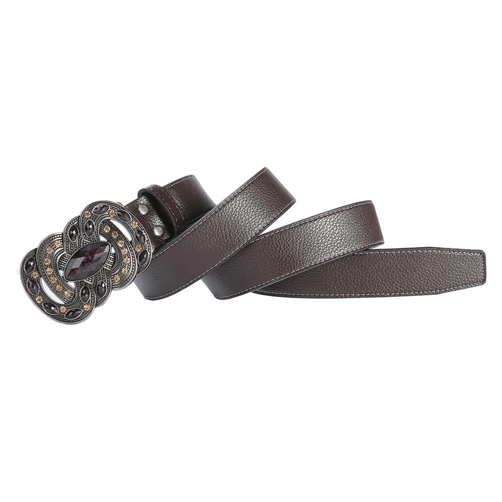 Classic Mens Leather Belt Western Cowboy Belt Work Business Dress Belt Clothes Accessories