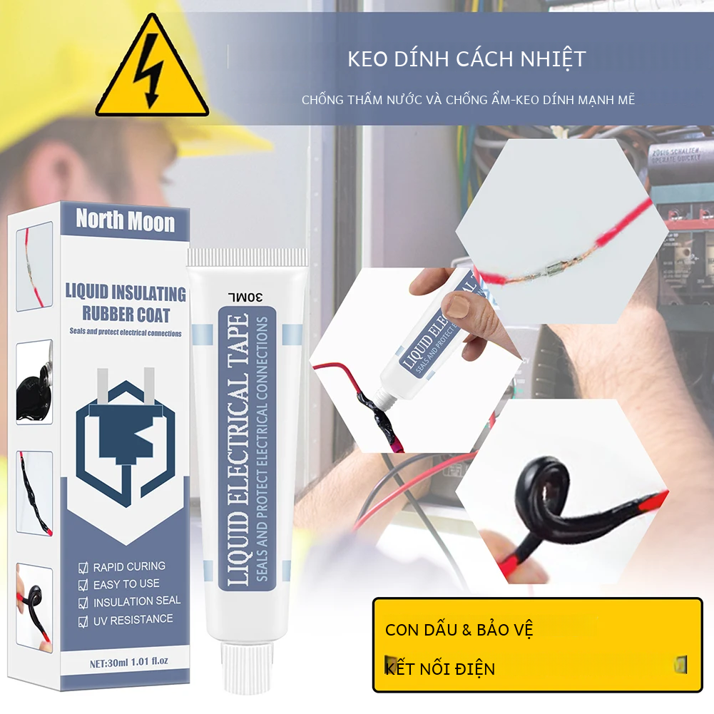 Băng keo cách điện dạng lỏng, Keo cách điện chất lỏng, Keo cách điện dạng lỏng