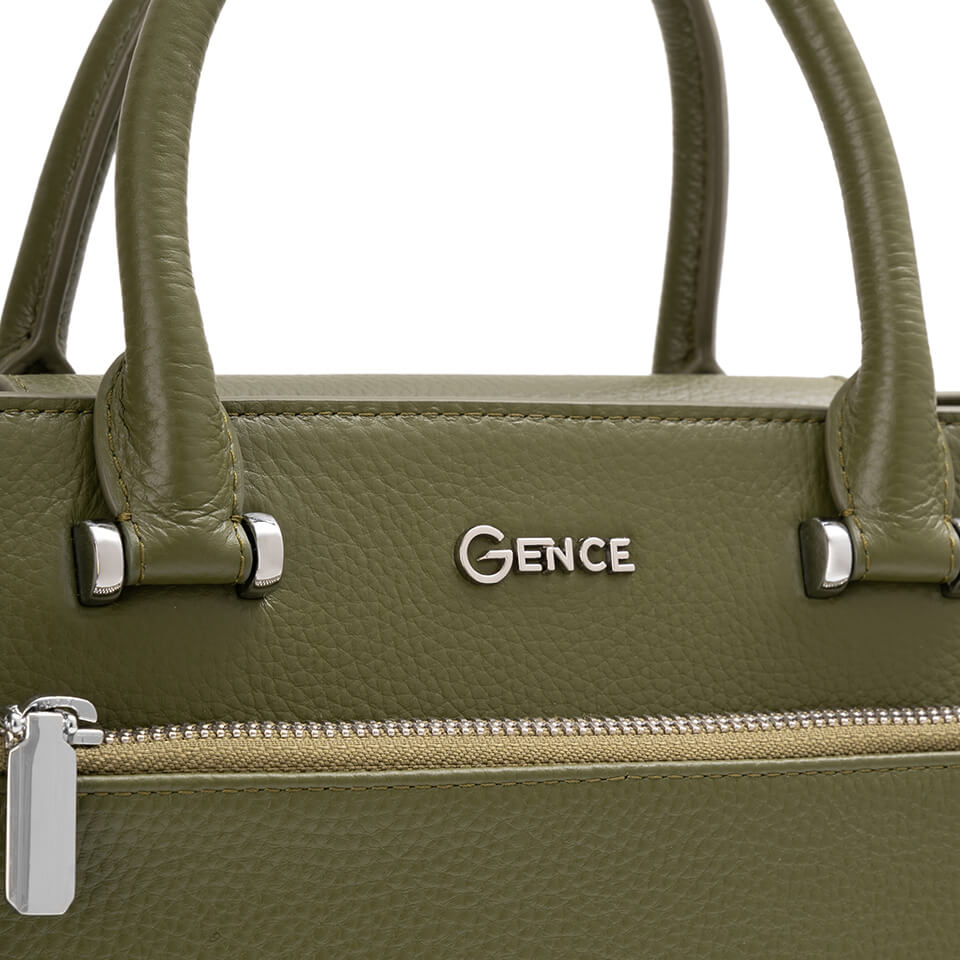 Túi xách nữ công sở Gence da bò Mill TX16 Green Bosco