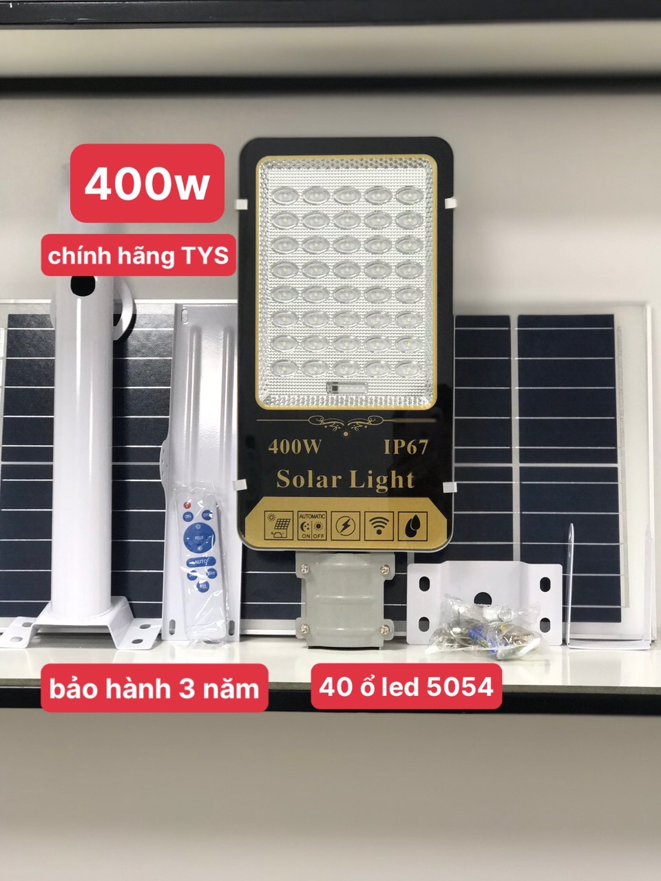 đèn đường năng lượng mặt trời FLASH 400w