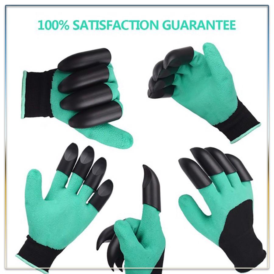 Găng Tay Làm Vườn Đa Năng Có Móng Bới Đất