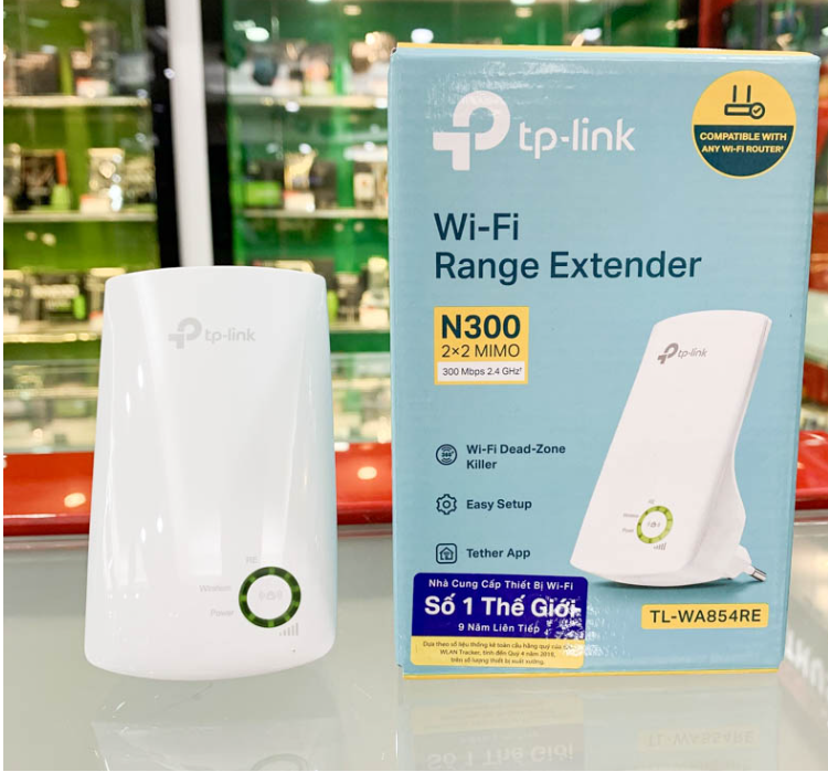 BỘ MỞ RỘNG SÓNG WI-FI TP-LINK TL-WA854RE TỐC ĐỘ N300MBPS-HÀNG CHÍNH HÃNG