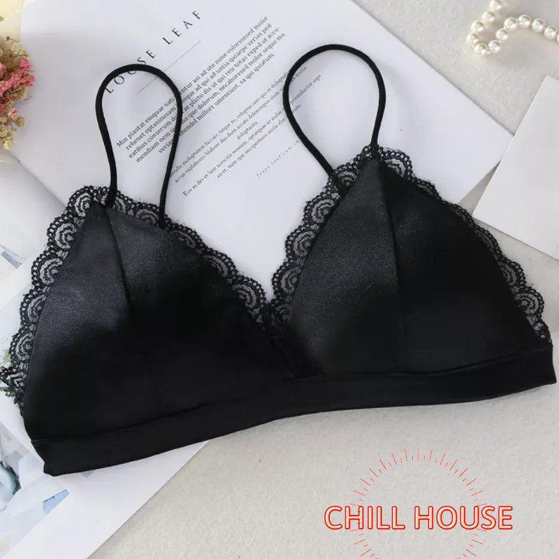 SIÊU ĐẸP - ÁO BRA SATIN VIỀN REN SIÊU ĐẸP - CHILLHOUSE
