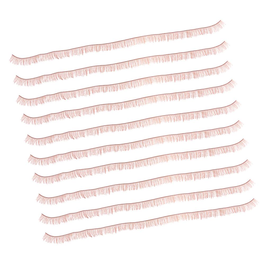 10 Piece DIY Doll False Eyelashes Strips For BJD Dolls Makeup