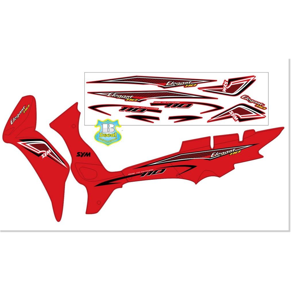 Tem rời dành cho elegant 110 đỏ