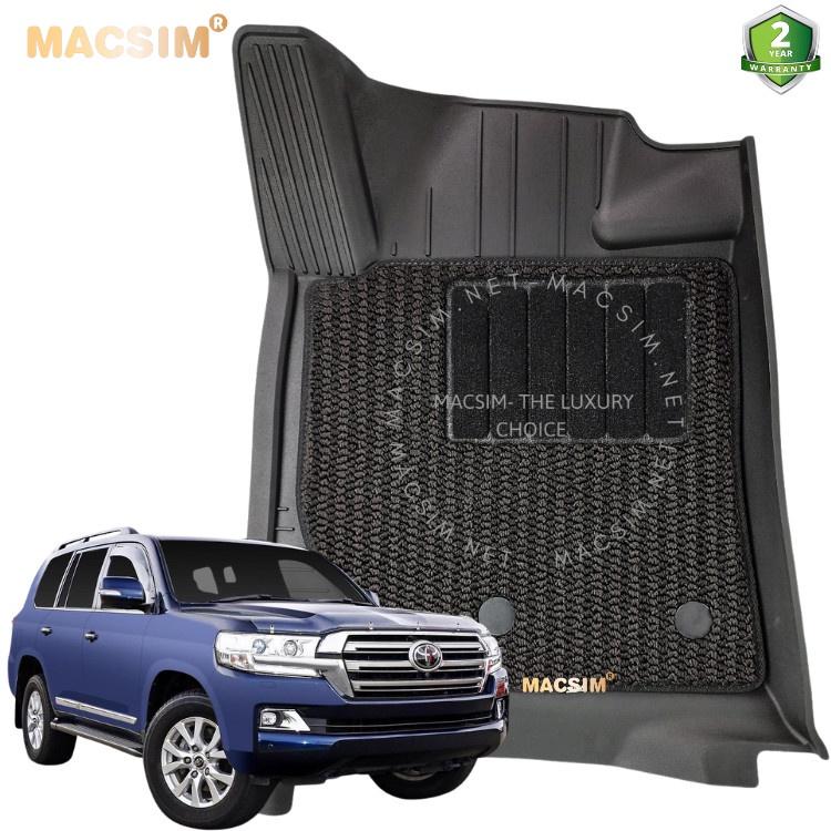 Thảm lót sàn 2 lớp  xe ô tô TOYOTA LAND CRUISER 2009- đến nay Nhãn hiệu Macsim 3W  chất liệu nhựa TPE đúc khuôn cao cấp