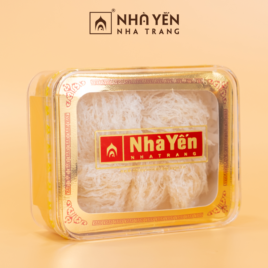 Tổ Yến Trắng Tinh Chế - Nhà Yến Nha Trang - Loại Chất Lượng 4.4 - Hộp 50 Gram - Tổ Yến Sào Tinh Chế - Hàng Chính Hãng