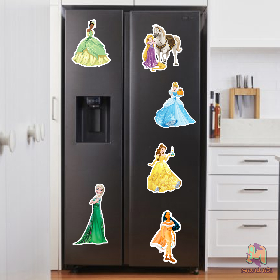 Miếng dán Stickers In Hình Công chúa Disney