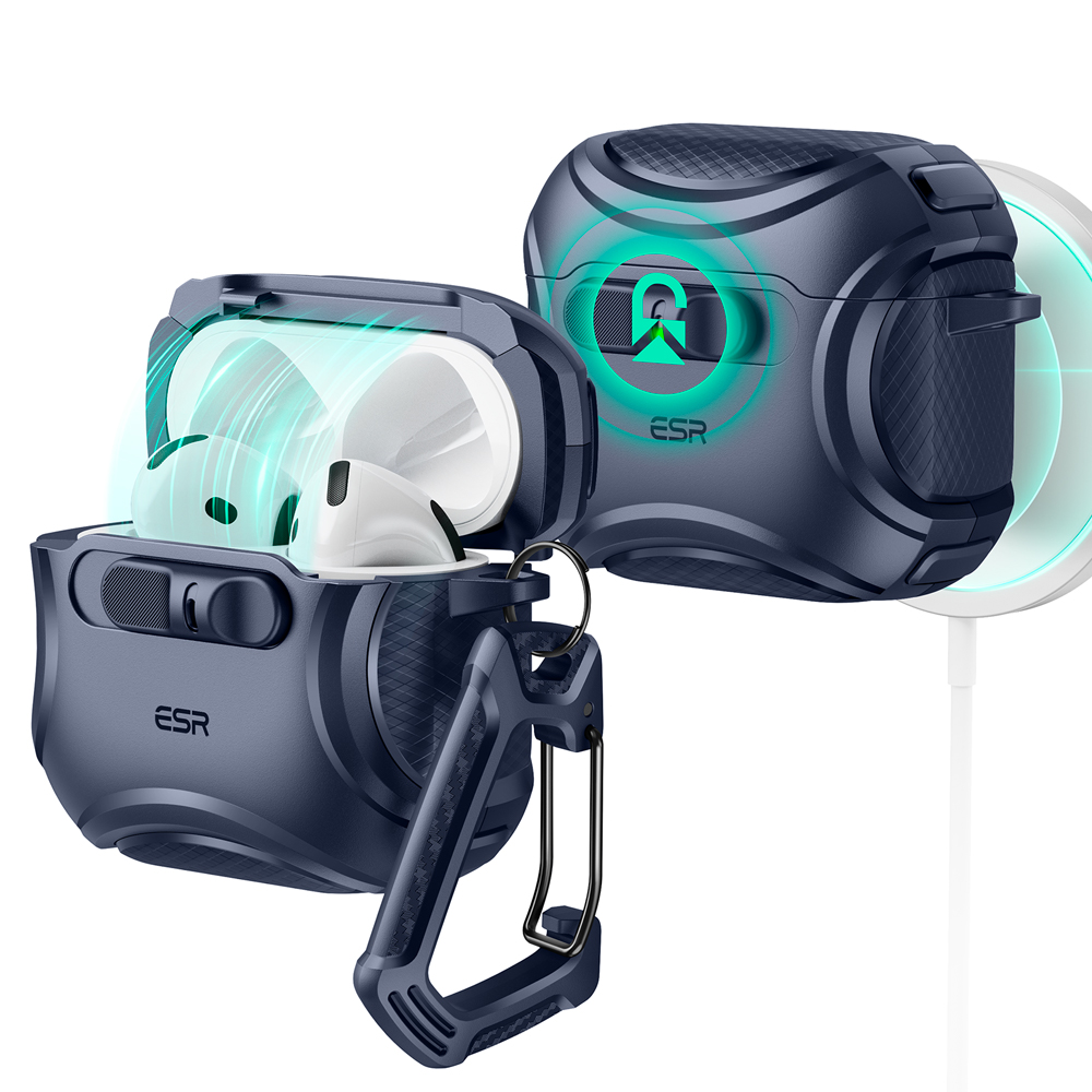 Bao Case ESR Cyber FlickLock Case with HaloLock cho Airpods 4 - Hàng Chính Hãng
