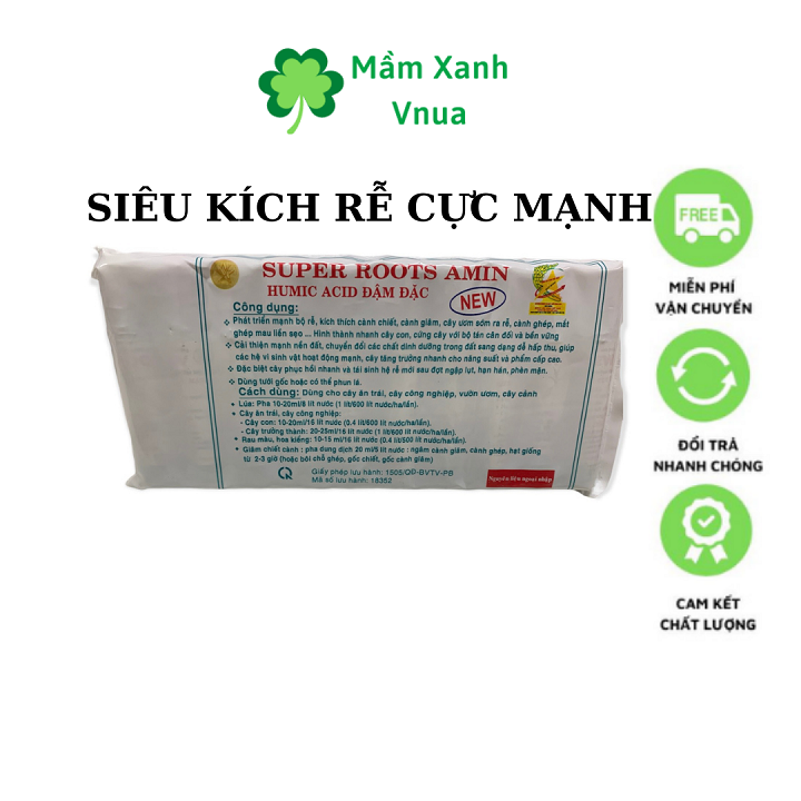 Super Root Amin - Dung Dịch Kích Thích Ra Rễ Mạnh - Vỉ 10 Lọ 20Ml