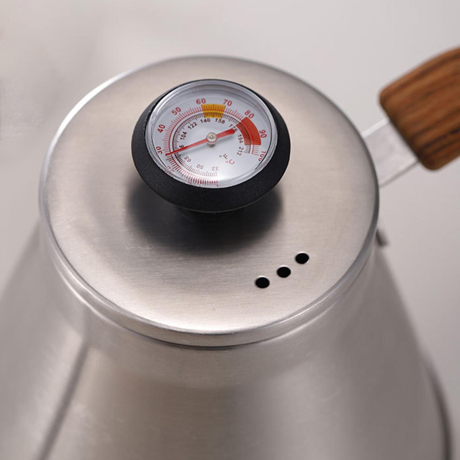Spout Coffee Pots Coffee Drip Kettle Office Tea Pot 1L Coffee Pot Large Capacity Smooth Gooseneck Kettle Coffee Maker with Lid Coffee Kettle
