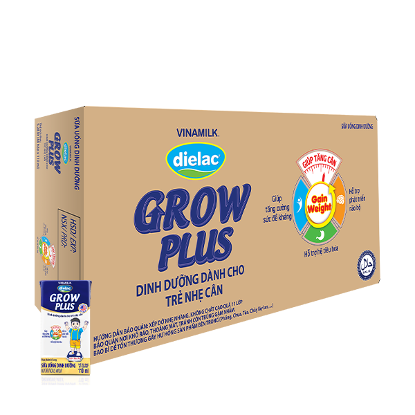 COMBO 48 SỮA BỘT PHA SẴN DIELAC GROW PLUS (XANH) 110ML