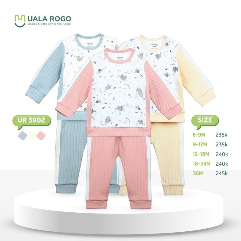 Bộ QA Dài Tay Size 6-36M Hoạ Tiết Nỉ UalaRogo