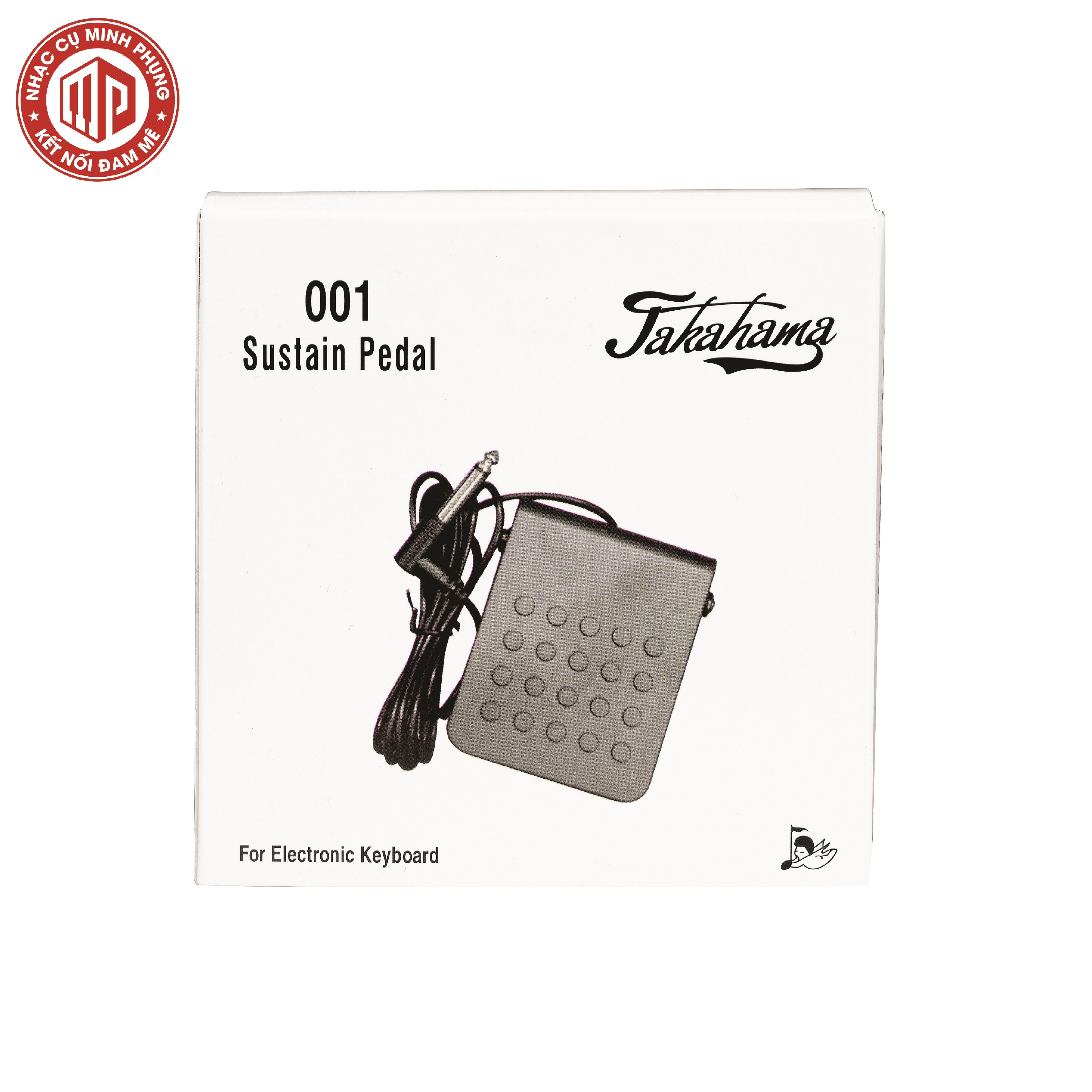 Bàn đạp tạo tiếng vang/ Pedal Sustain - Takahama TP001(G) - Đa năng, dành cho đàn Organ, Piano - Hàng chính hãng