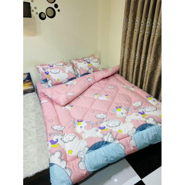 Bộ chăn phao 5 món cottonpoly