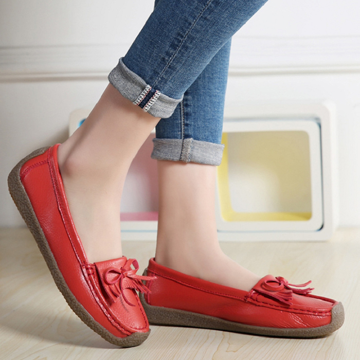 Women's casual shoes Oxford Soft bottom light Loafers