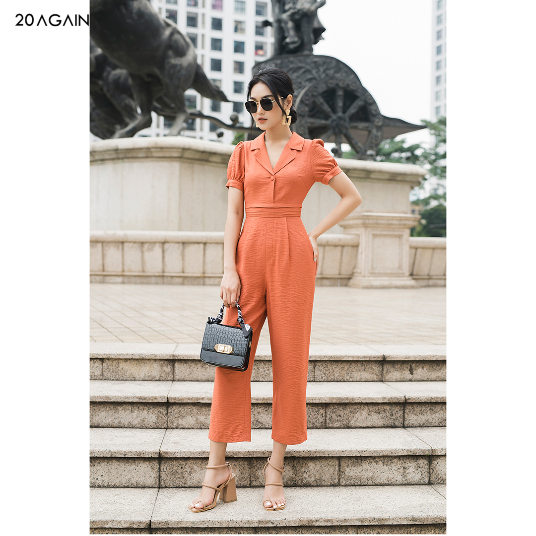 Bộ Jumpsuits cổ 2 ve 20AGain BJA1097