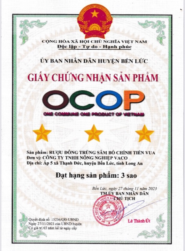 Cặp Rịu Tiến Vua Đông Trùng Hạ Thảo (300ml/chai) Đóng Hộp Cao Cấp - Vacofarm