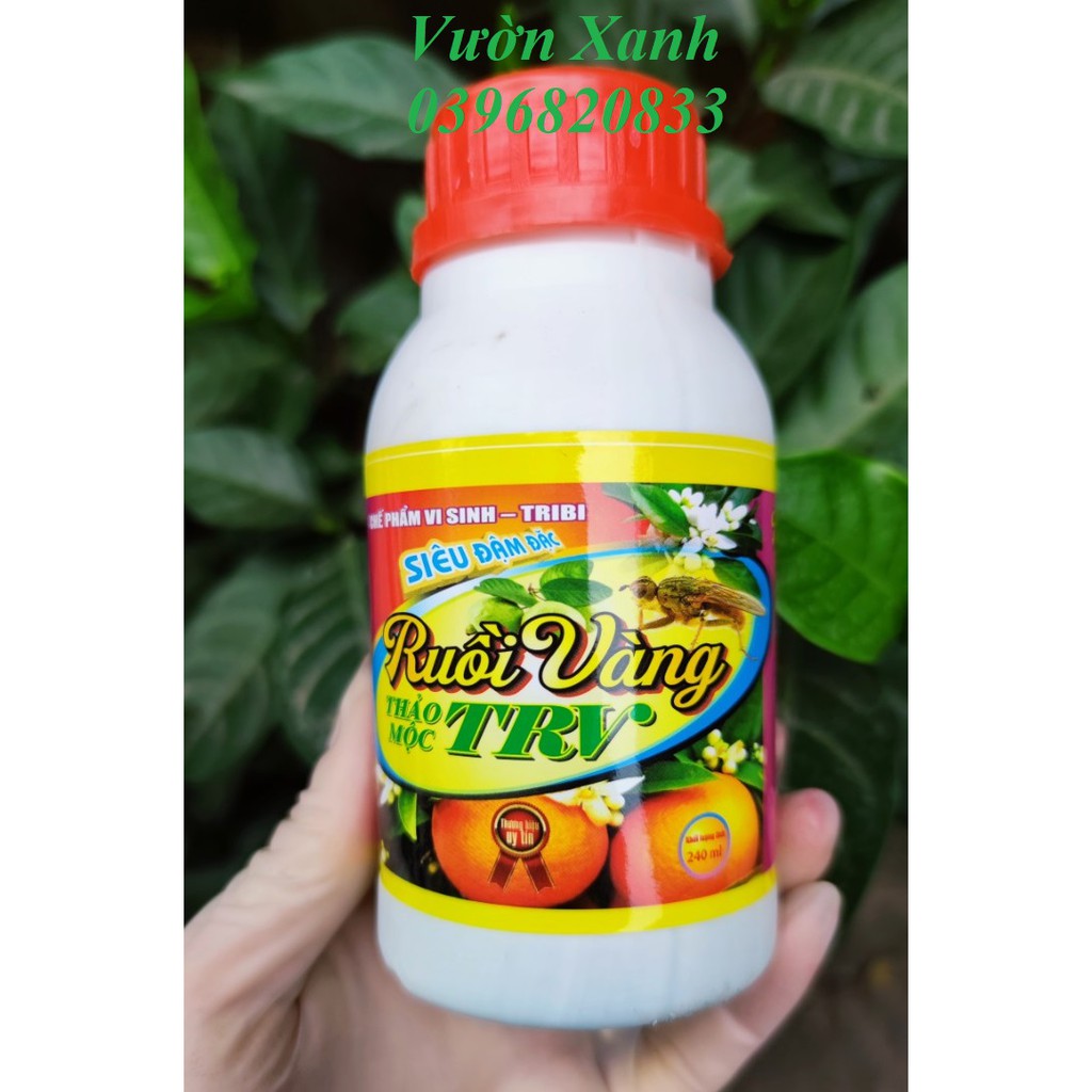 Chế phẩm chiết xuất từ thảo mộc TRIBI siêu xua đuổi, diệt ruồi vàng và sâu bọ gây hại 240ml / chai