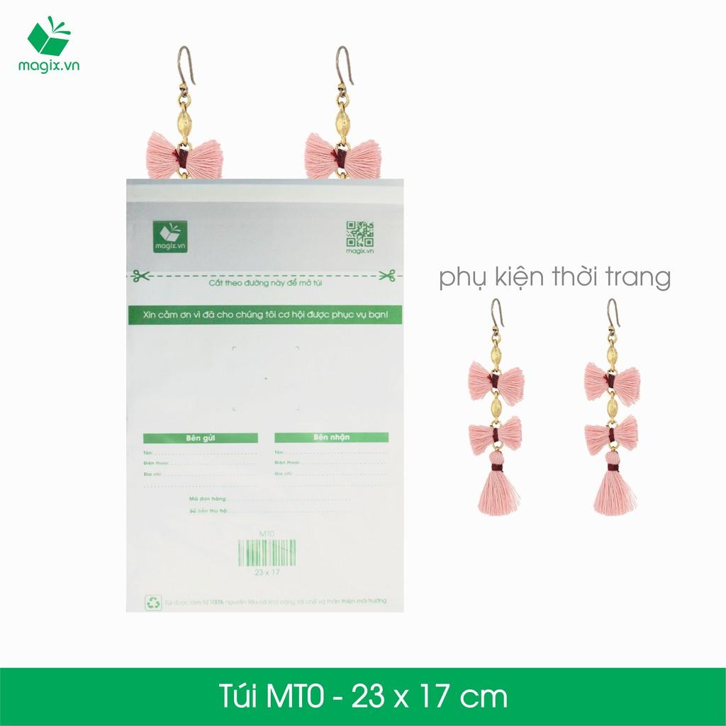 MT0 - 23x17 cm - 100 Túi nilon (tự phân hủy sinh học) đóng hàng