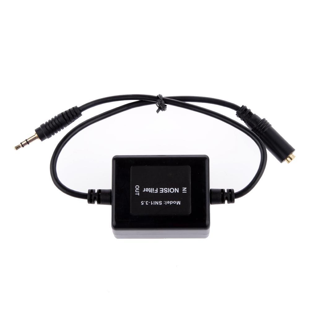 Generic 3.5mm Aux Audio Noise Filter Ground Loop Isolator Suppressor Car Electrical Stereo Headphone Eliminator