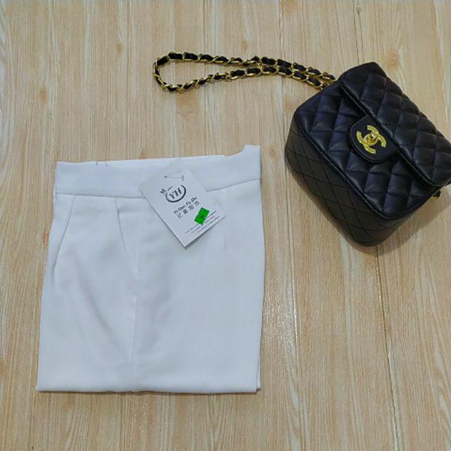 Quần baggy cúc bọc