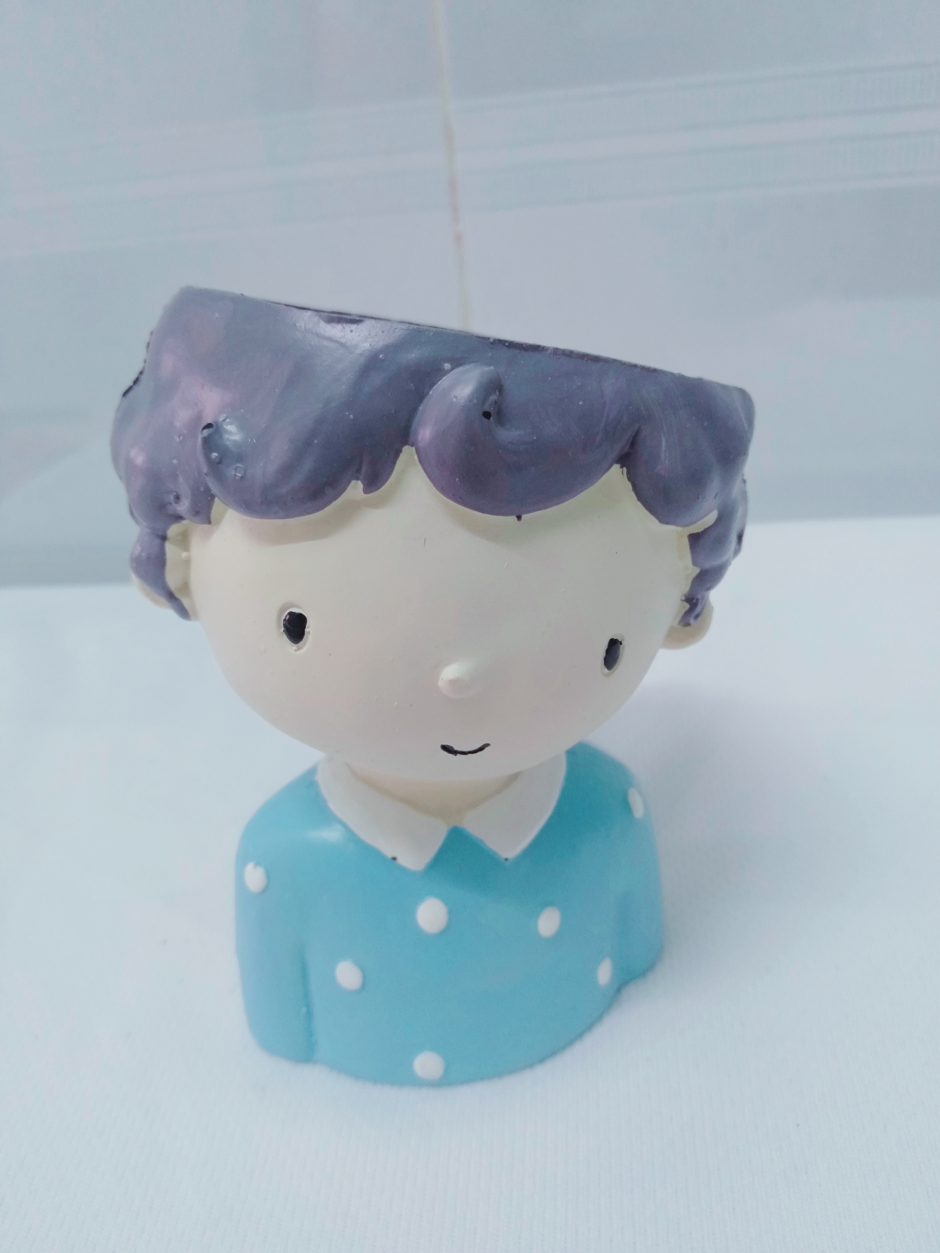 Chậu nhựa trồng cây sen đá xương rồng mini hình người dễ thương nhiều mẫu, chọn ngẫu nhiên, trọng lượng nhẹ , lọt lòng miengj chậu 5.5cm