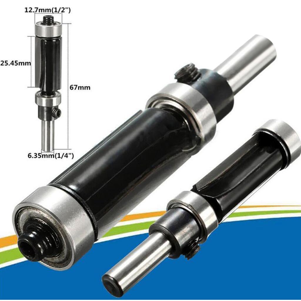 1/4'' Shank Top & Bottom Bearing Flush Trim Router Bit For Woodworking