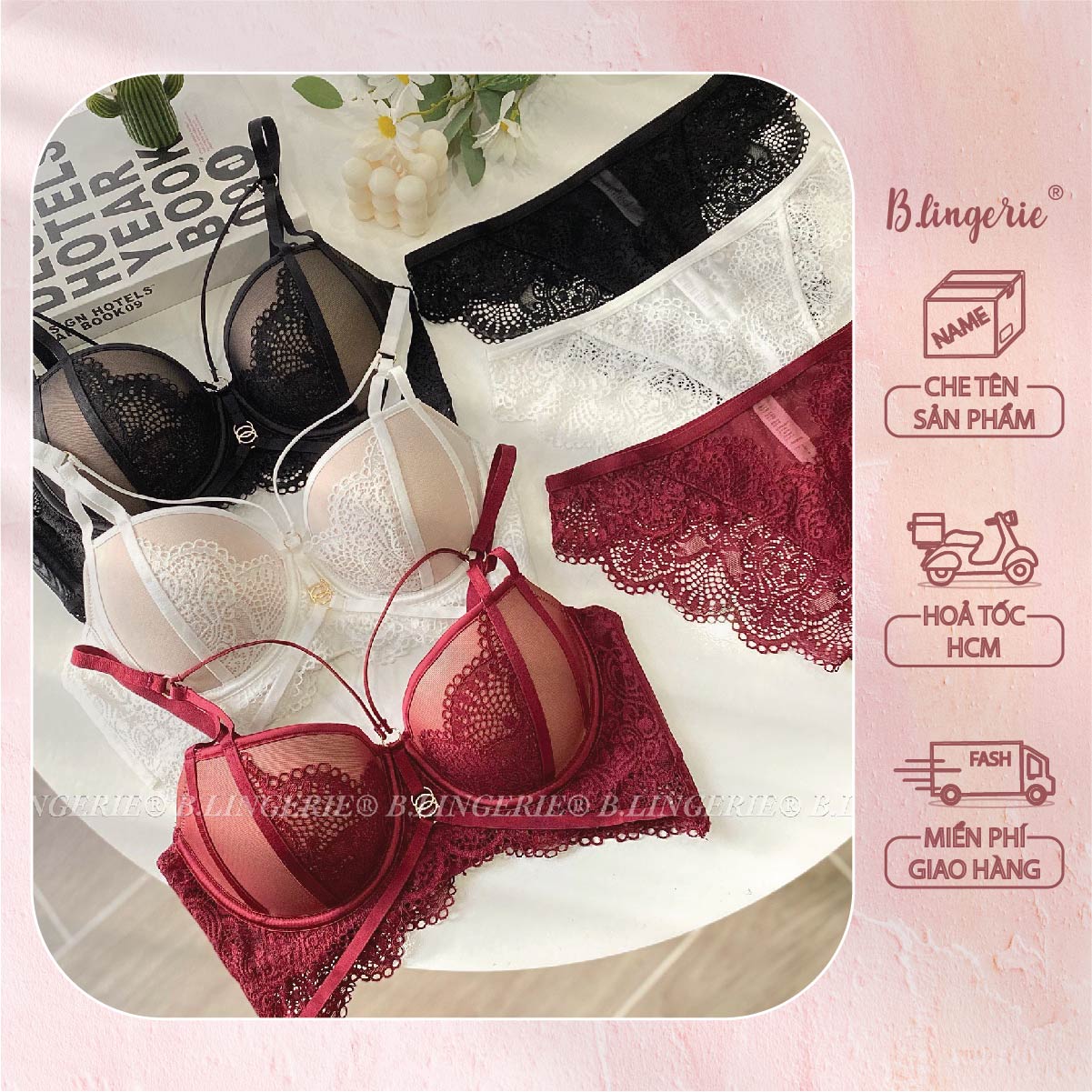 Bộ Bra Nâng Ngực Gợi Cảm - B.Lingerie
