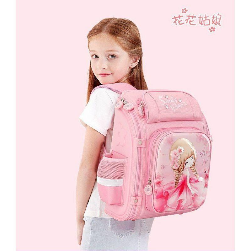 BALO CHO BÉ GÁI ĐI HỌC TIỂU HỌC CẤP 1 HÌNH CÔNG CHÚA BABY CHỐNG GÙ LƯNG