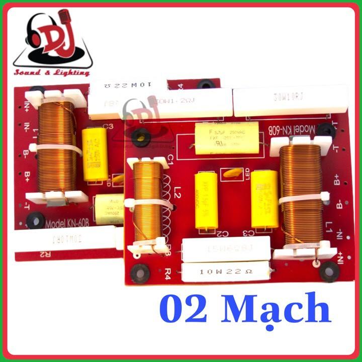 Mạch phân tần loa full đơn, KN-60B 02 cái 1 bass 1 treble hàng nhập nguyên chiếc, phân tần loa, mạch loa, loa sub âm tha