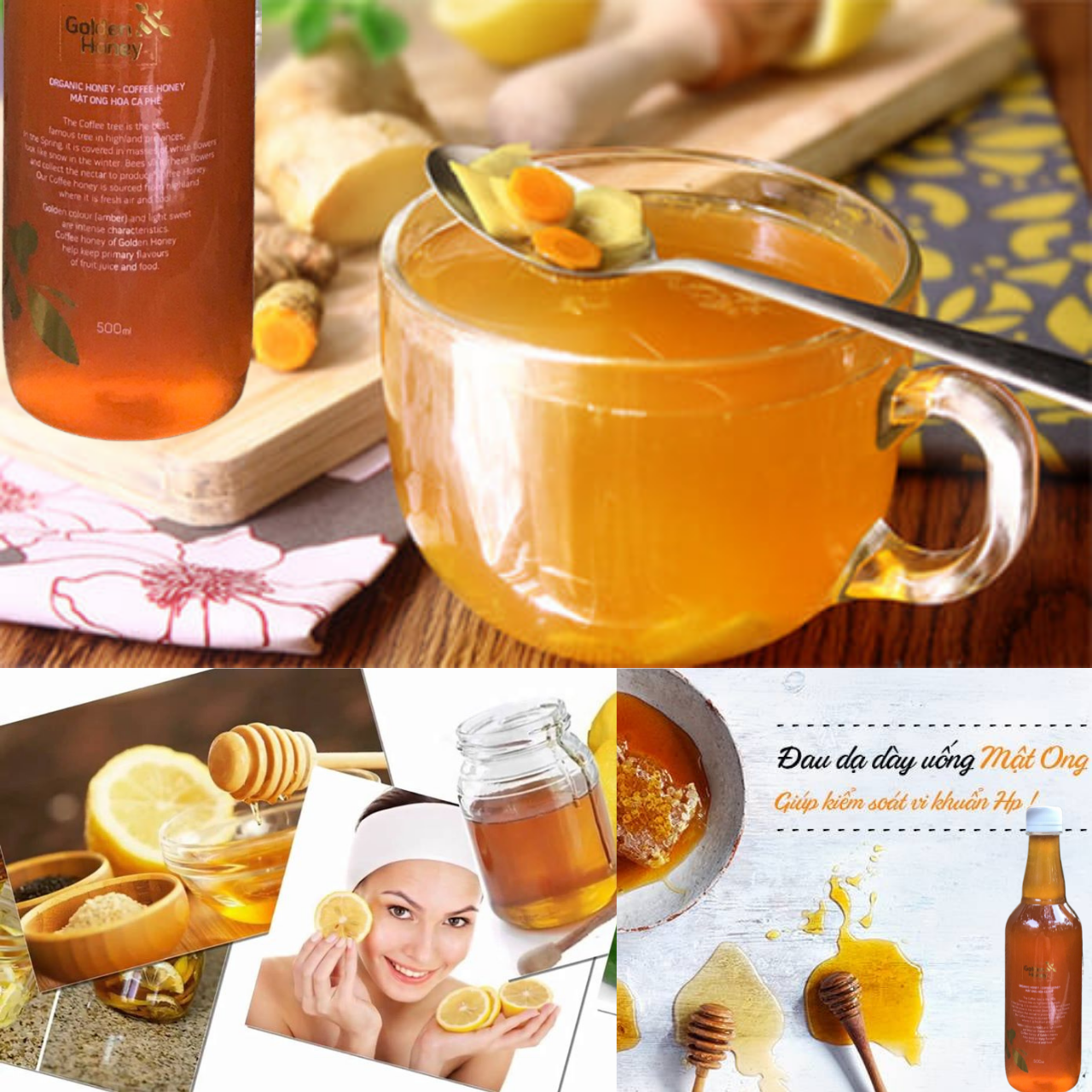 Mật Ong Nguyên Chất Hoa Cà Phê Golden Honey- Tốt Cho Sức Khỏe Tăng Hệ Miễn Dịch, Hỗ Trợ Giảm Ho Dứt Điểm, Giảm Nguy Cơ Bệnh Tim Mạch, Hỗ Trợ Giảm Mụn Trứng Cá, Sáng Đẹp Da Và Môi, Chế Biến Nhiều Thức Uống Và Món Ăn Ngon Bổ Dưỡng - 2 Chai x 500ml