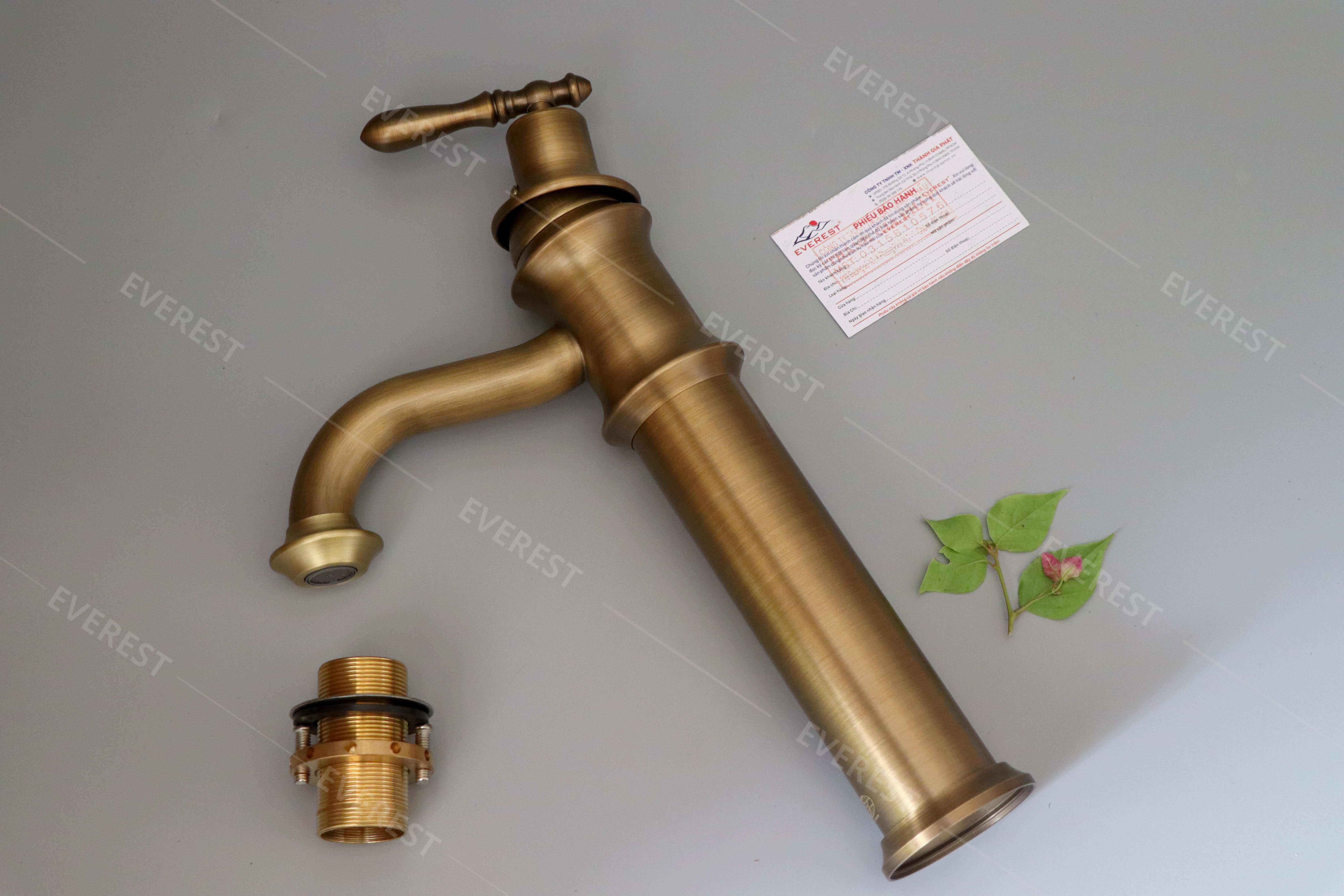 Vòi lavabo bằng đồng EVEREST EV-3010
