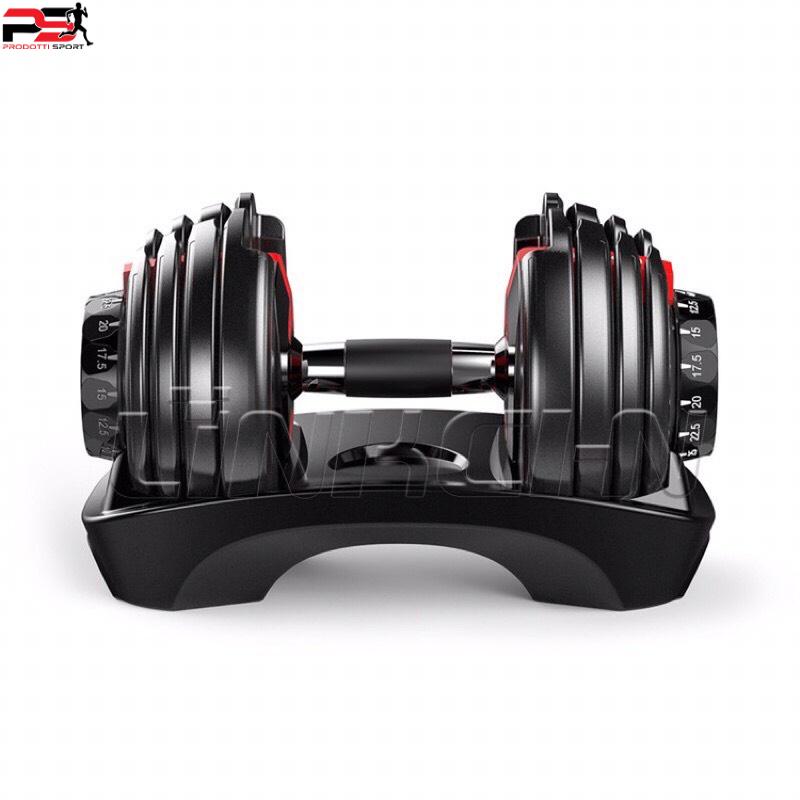 Tạ tay,tạ đơn Dumbell 24kg-48kg điều chỉnh khóa số tự động,đa năng Cao Cấp (có khay đựng)