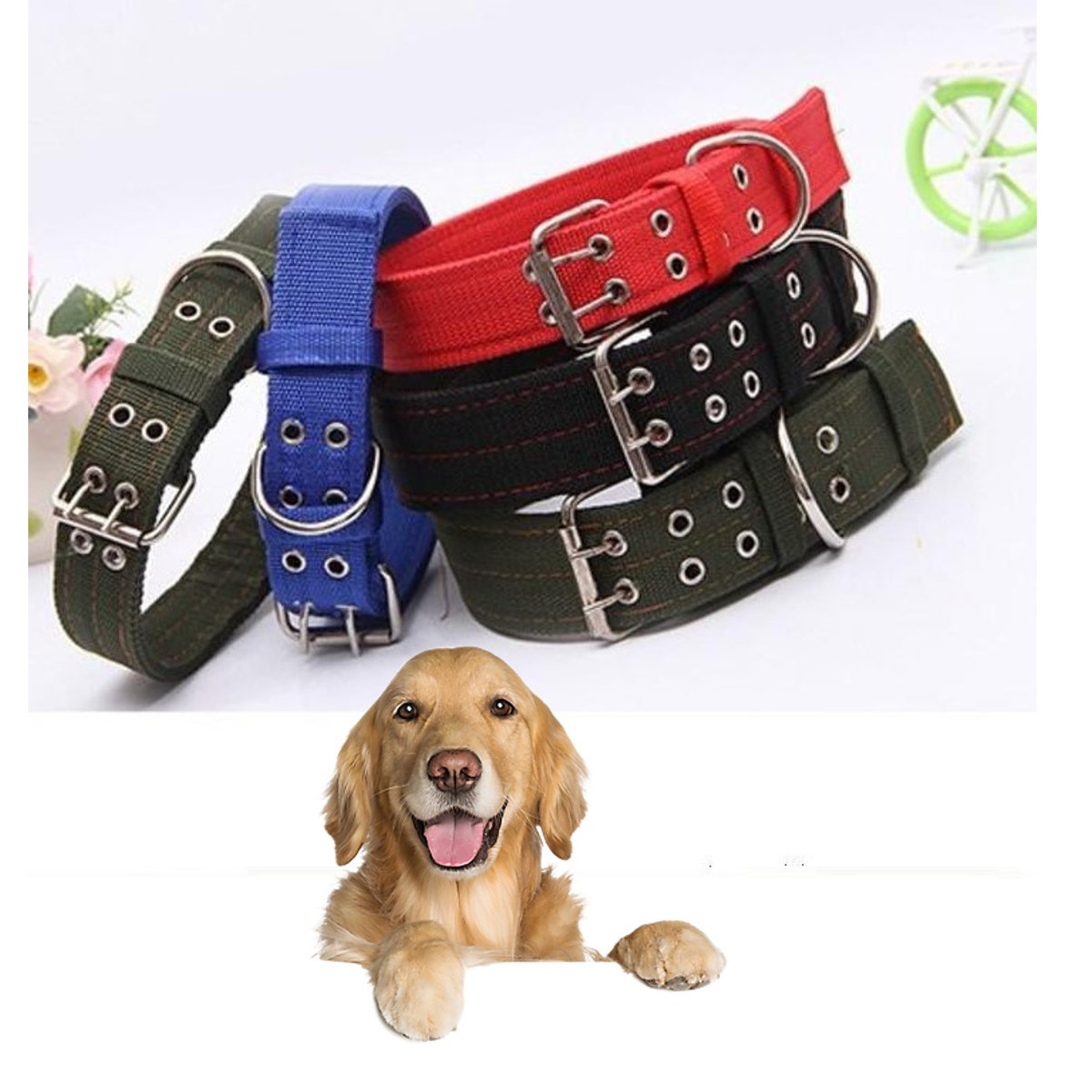 Vòng cổ tạp dề cho chó lớn Size XL:5*75 cm màu ngẫu nhiên