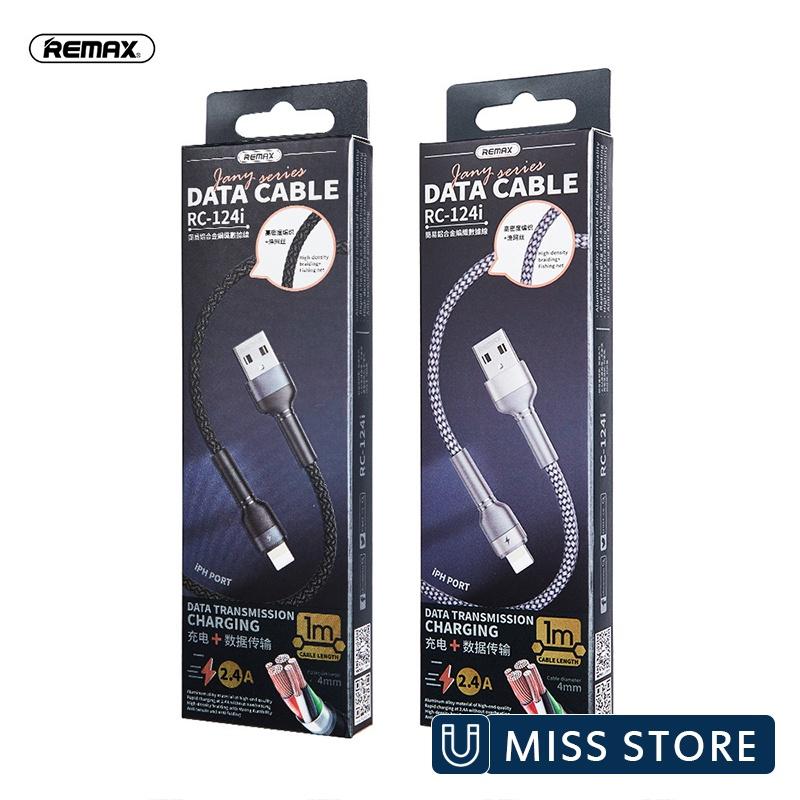 Dây cáp sạc Remax RC-124i hỗ trợ sạc nhanh - Hàng Chính Hãng