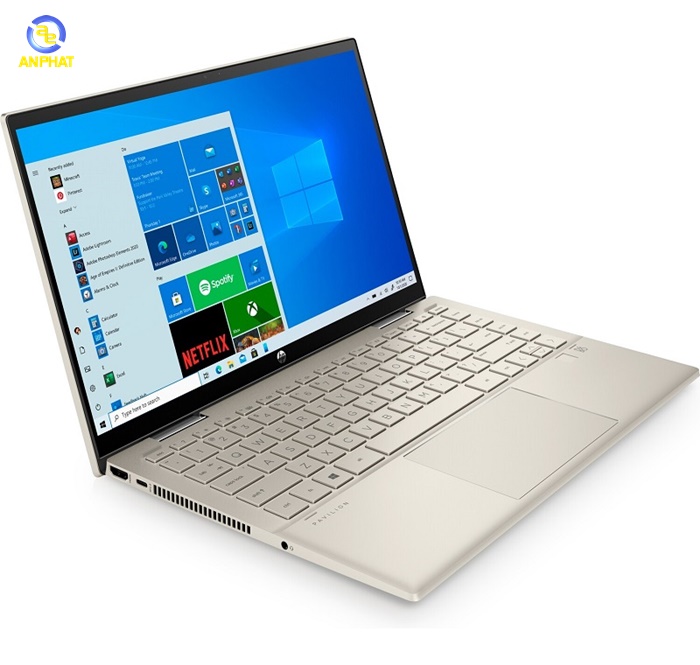 Laptop HP Pavilion x360 14-dy0076TU 46L94PA (Core  i5-1135G7 | 8GB | 512GB | 14 inch FHD | Cảm ứng | Win 11 | Vàng) - Hàng Chính Hãng