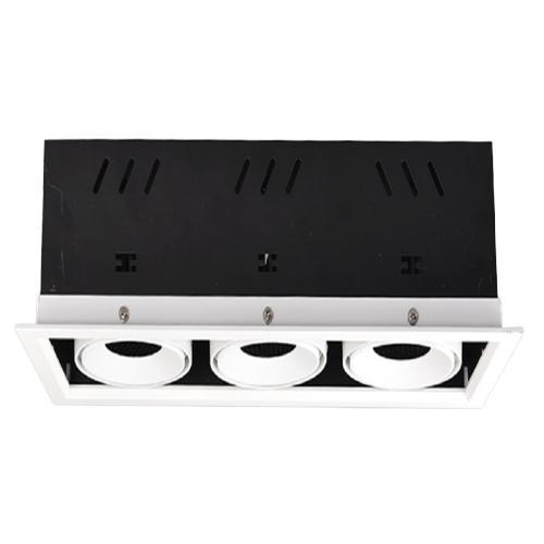 ĐÈN LED DOWNLIGHT MẶT VUÔNG BA BÓNG 3X20W MPE
