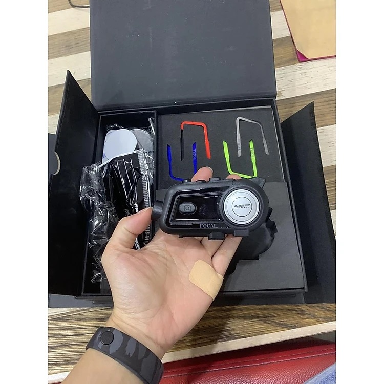 Tai Nghe LS2 FOCAL Bluetooth Gắn Mũ Bảo Hiểm Tích Hợp Camera - SPID