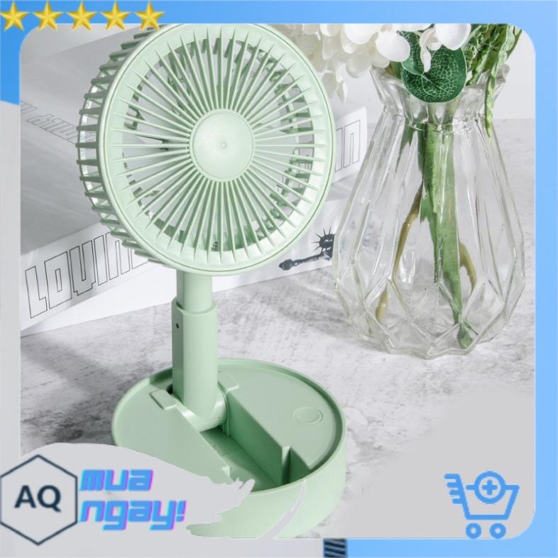 ️Tích Điện 3H️Quạt Mini Để Bàn Sạc Tích Điện Gấp Gọn USB Fan A9, Siêu Tiện Dụng Cho Mùa Hè 2021