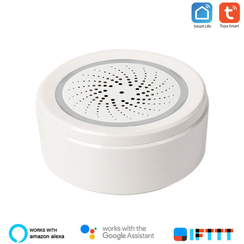 Loa Báo Động Cảm Biến Nhiệt Độ Độ Ẩm Wifi T.U.Y.A SHP-LB2