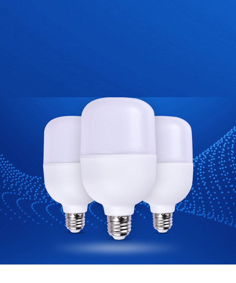 Bóng Led Bulb trụ nhựa ánh sáng trắng ( 5W - 10W - 15W - 20W - 30W - 40W - 50W ) cao cấp, tinh tế, tuổi thọ cao