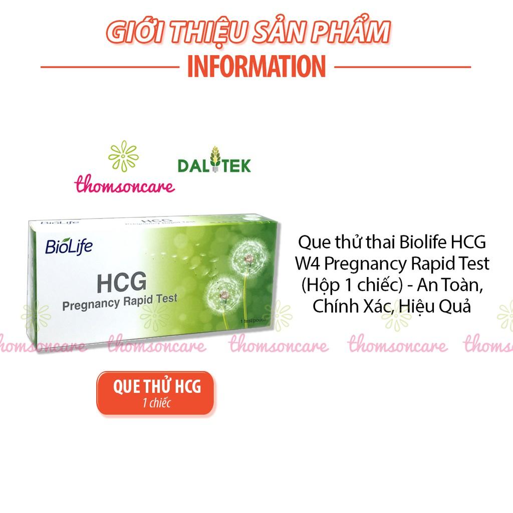 Que thử thai thế hệ mới HCG Biolife - Giao hàng kín đáo, che tên