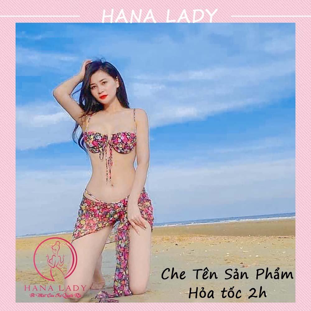 Bikini sexy - Đồ tắm đi biển dây quyến rũ nâng ngực hoa xinh BN139