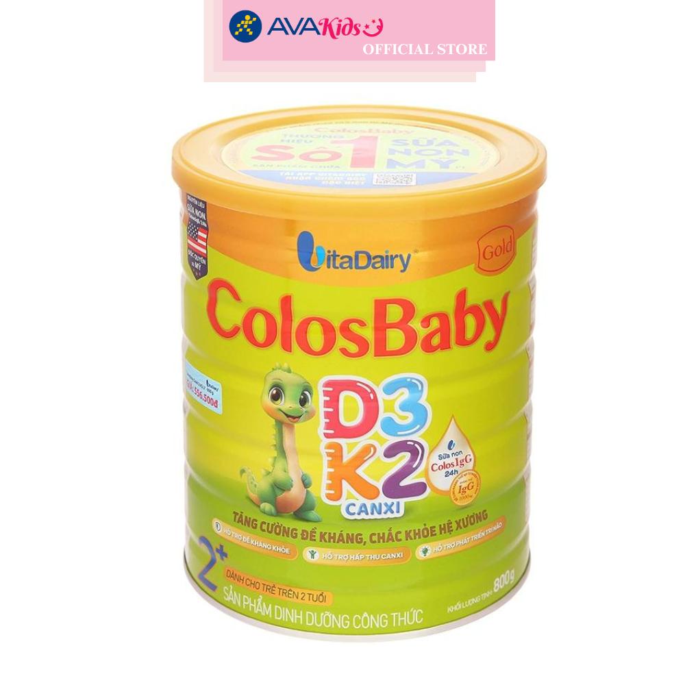 Sữa bột ColosBaby Gold D3K2 2+ (sữa non) 800g (từ 2 tuổi)